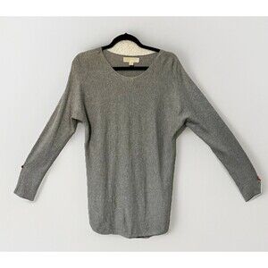 Women's Michael Kors Sweater Long TOP Medium‎ Grey Long Sleeve